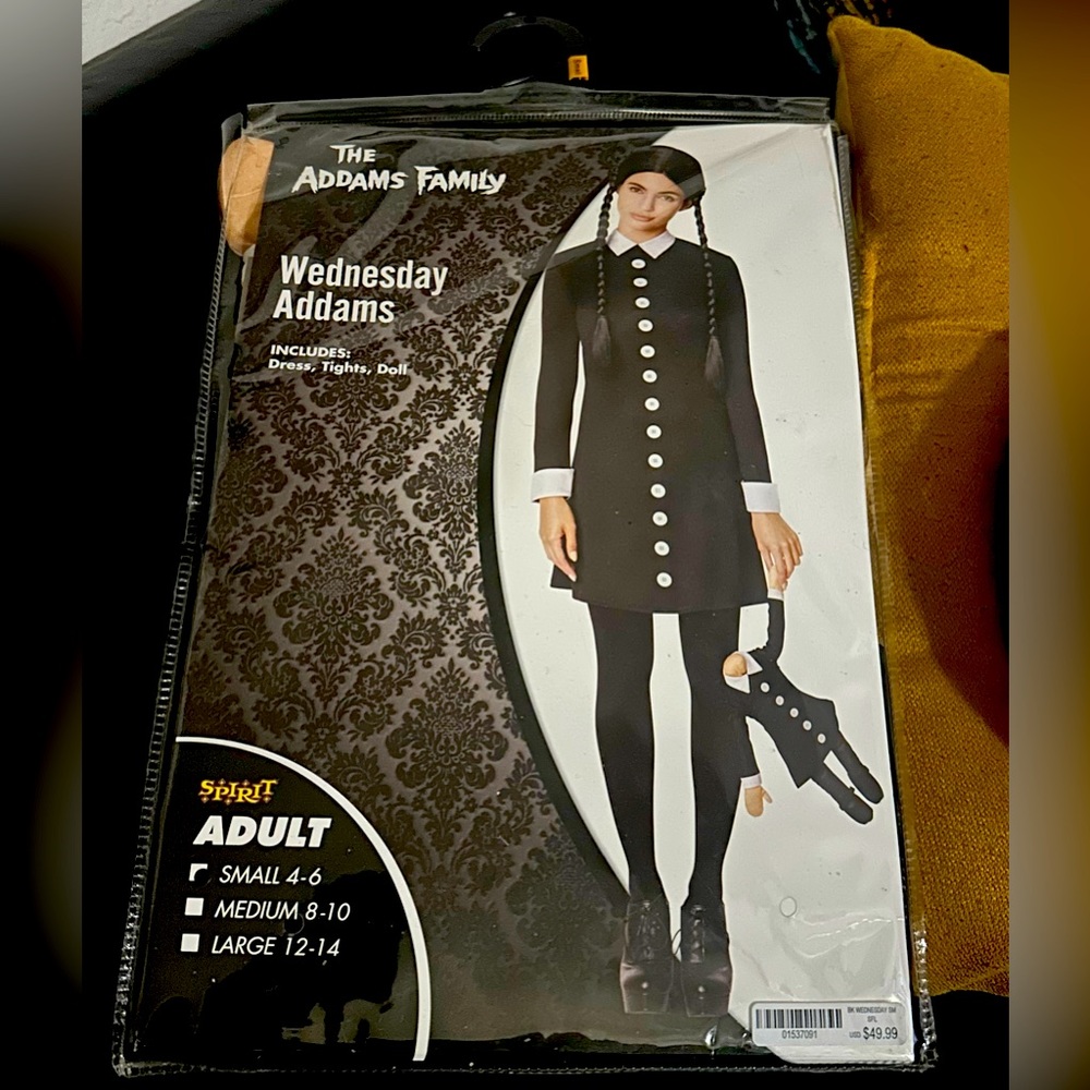 Wednesday Addams Halloween Costume - small adult (4-6)
